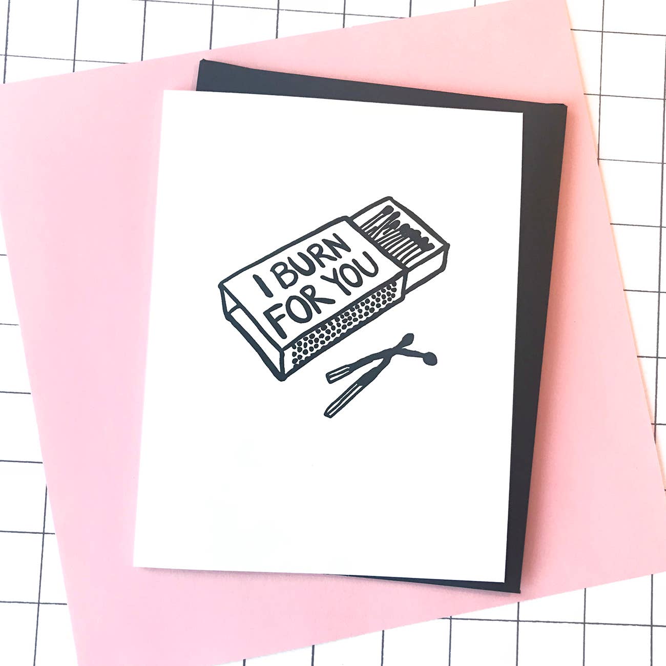 I Burn For You Card - Spiral Circle