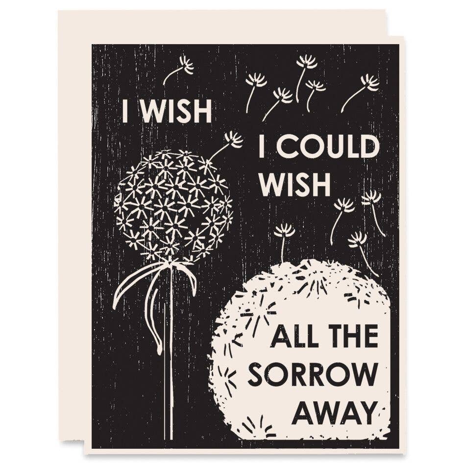 I Wish Sympathy Card - Spiral Circle
