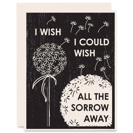 I Wish Sympathy Card - Spiral Circle