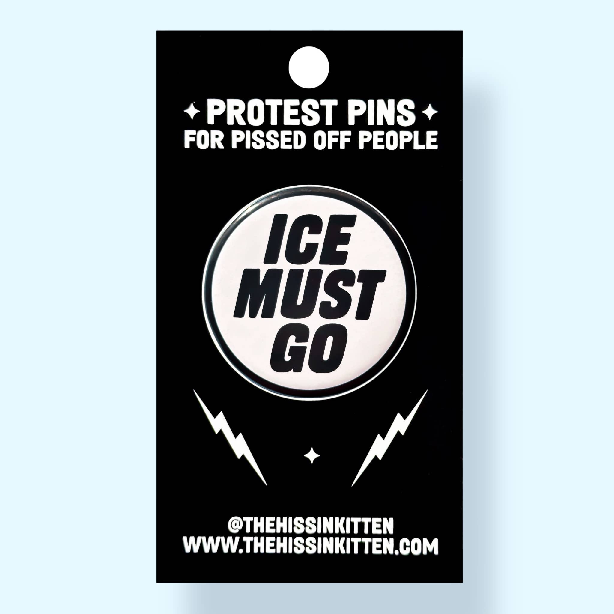 ICE MUST GO (Button or Magnet!) - Spiral Circle