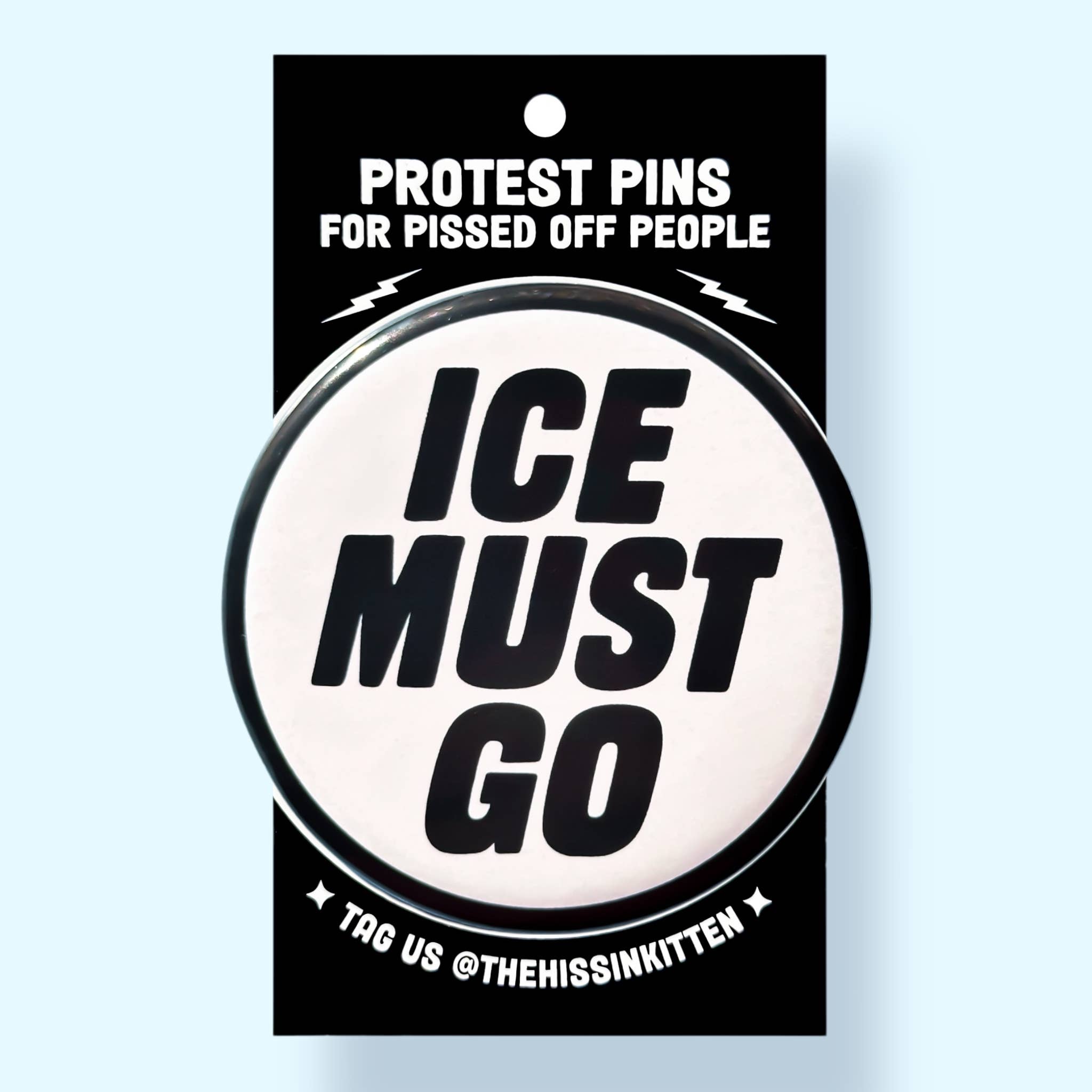 ICE MUST GO (Button or Magnet!) - Spiral Circle