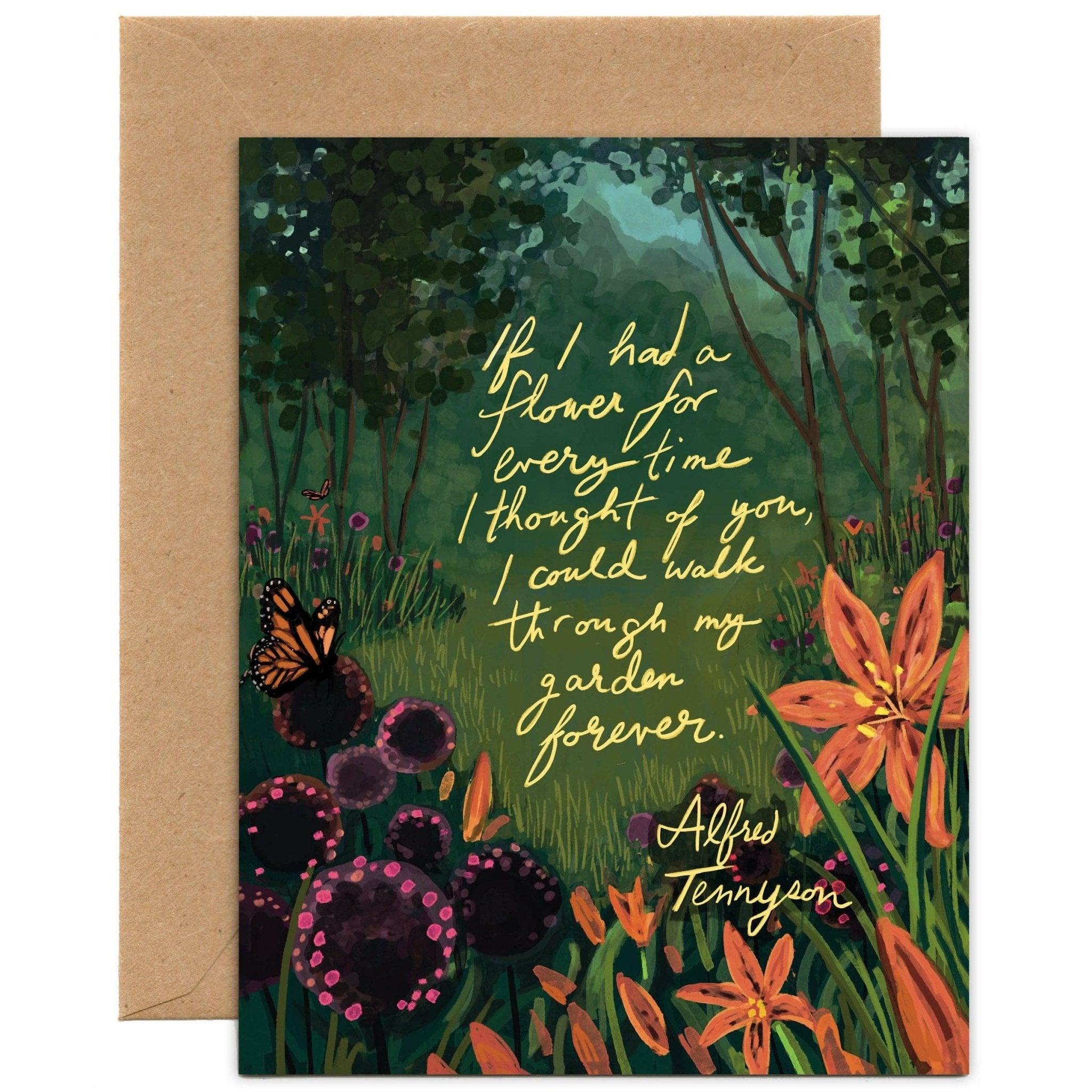 If I had a flower | Birthday, Thank You, Everyday Card - Spiral Circle