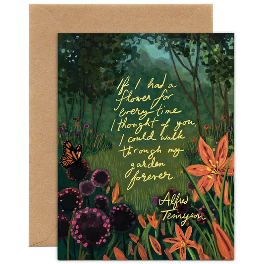 If I had a flower | Birthday, Thank You, Everyday Card - Spiral Circle