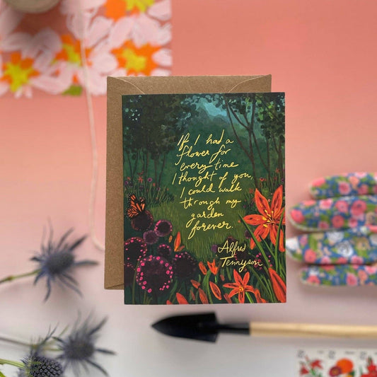 If I had a flower | Birthday, Thank You, Everyday Card - Spiral Circle