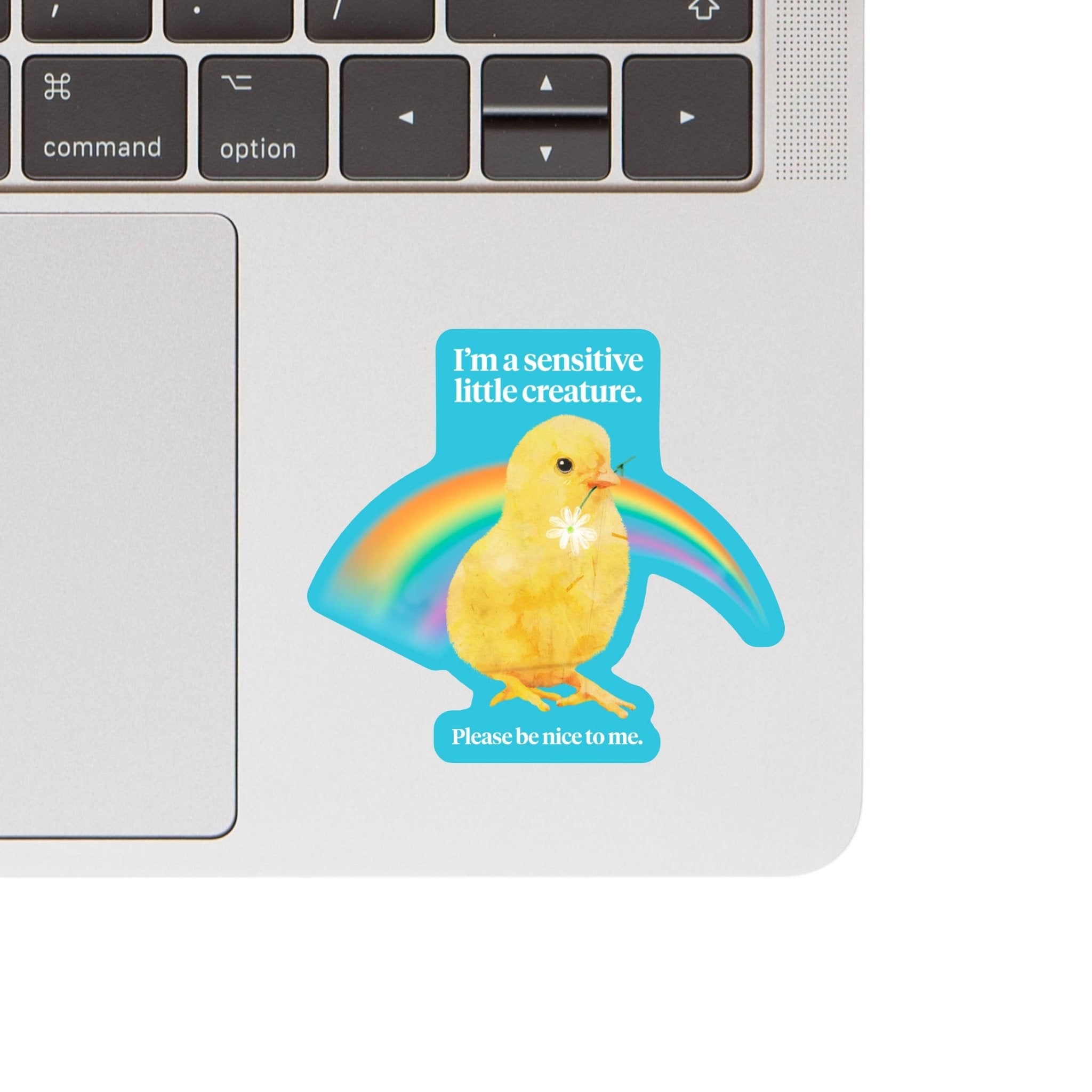 I'm a Sensitive Creature Sticker - Spiral Circle