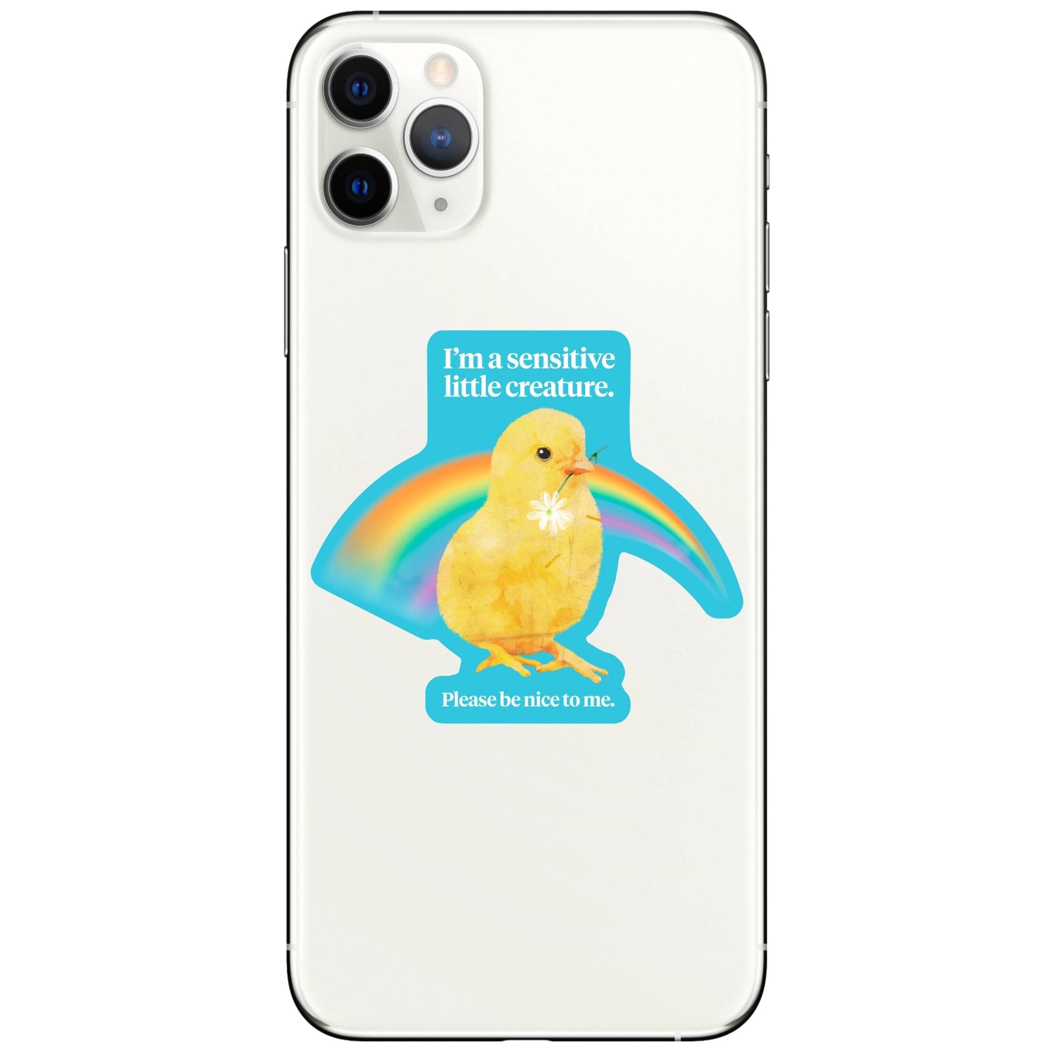 I'm a Sensitive Creature Sticker - Spiral Circle