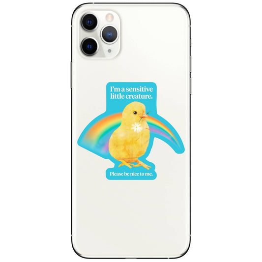 I'm a Sensitive Creature Sticker - Spiral Circle