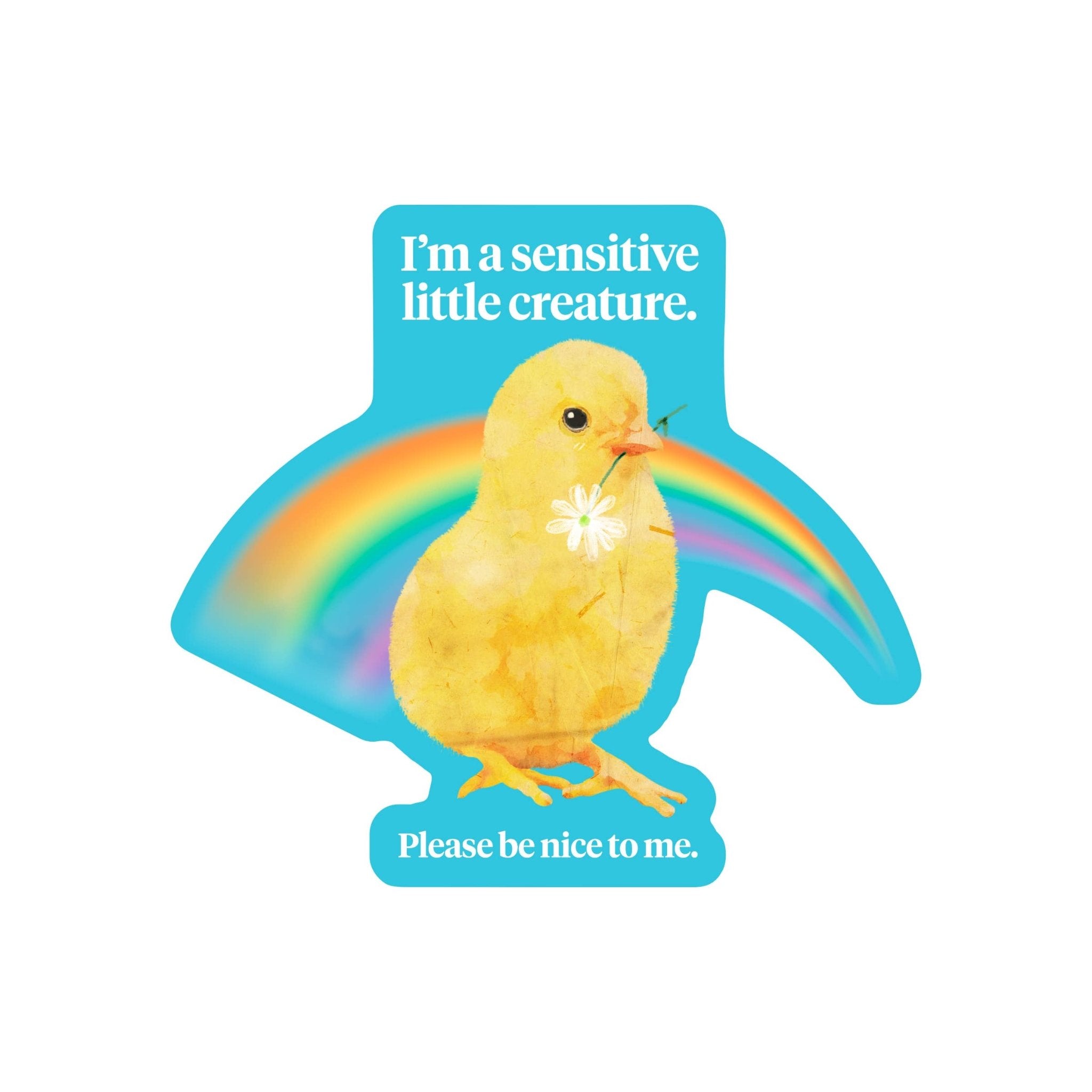 I'm a Sensitive Creature Sticker - Spiral Circle