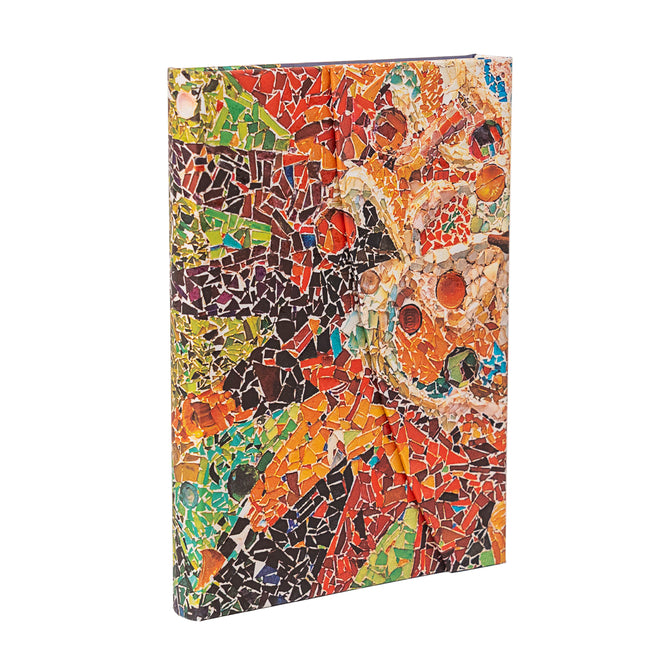 Gaudi's Sun MIDI Lined Hardcover Journal, 144pg, 120gsm, Antoni Gaudi Collection by Paperblanks (Gaudi's Mosaics)