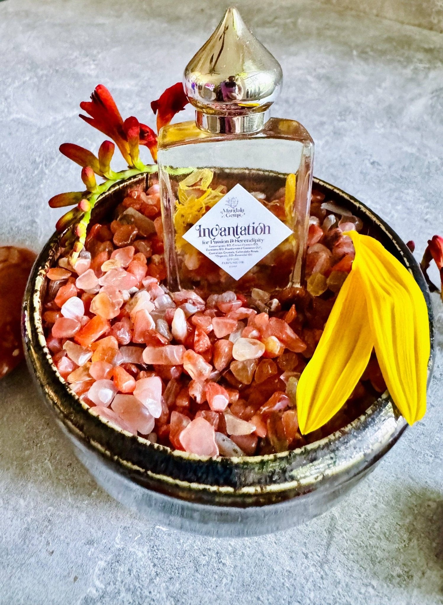 INCANTATION — Carnelian Botanical Perfume Oil - Spiral Circle