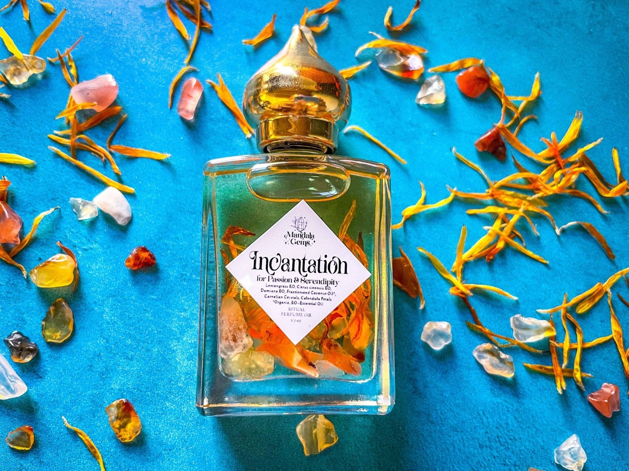 INCANTATION — Carnelian Botanical Perfume Oil - Spiral Circle