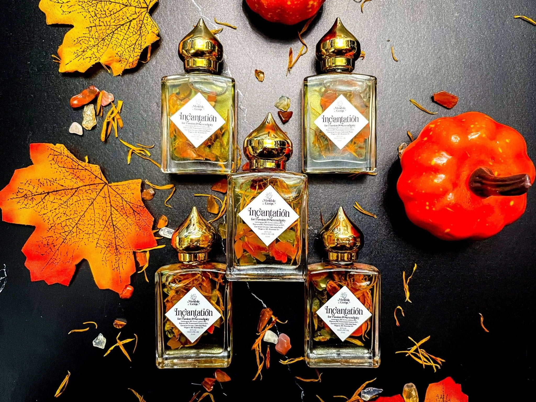 INCANTATION — Carnelian Botanical Perfume Oil - Spiral Circle