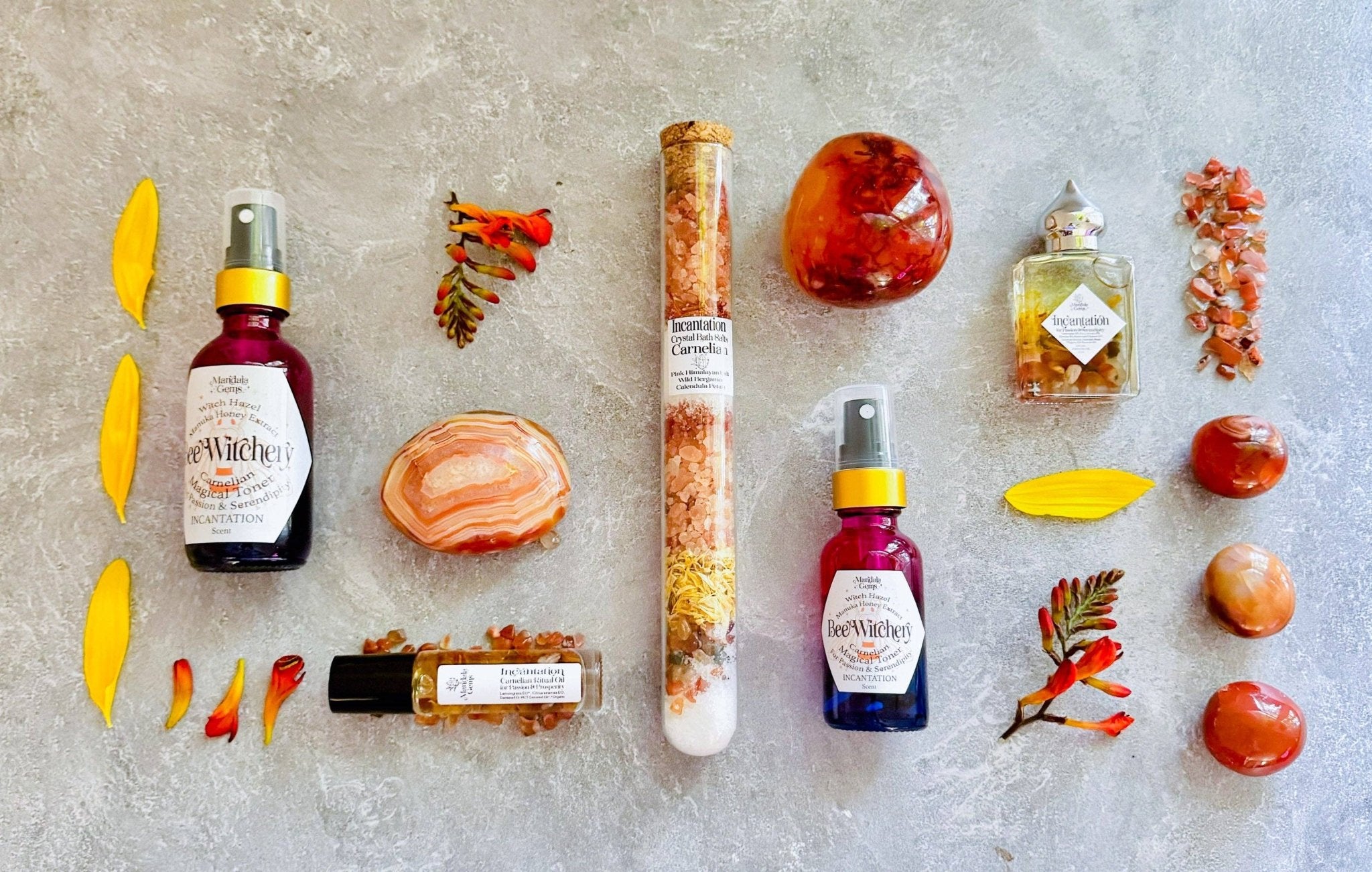 INCANTATION — Carnelian Botanical Perfume Oil - Spiral Circle
