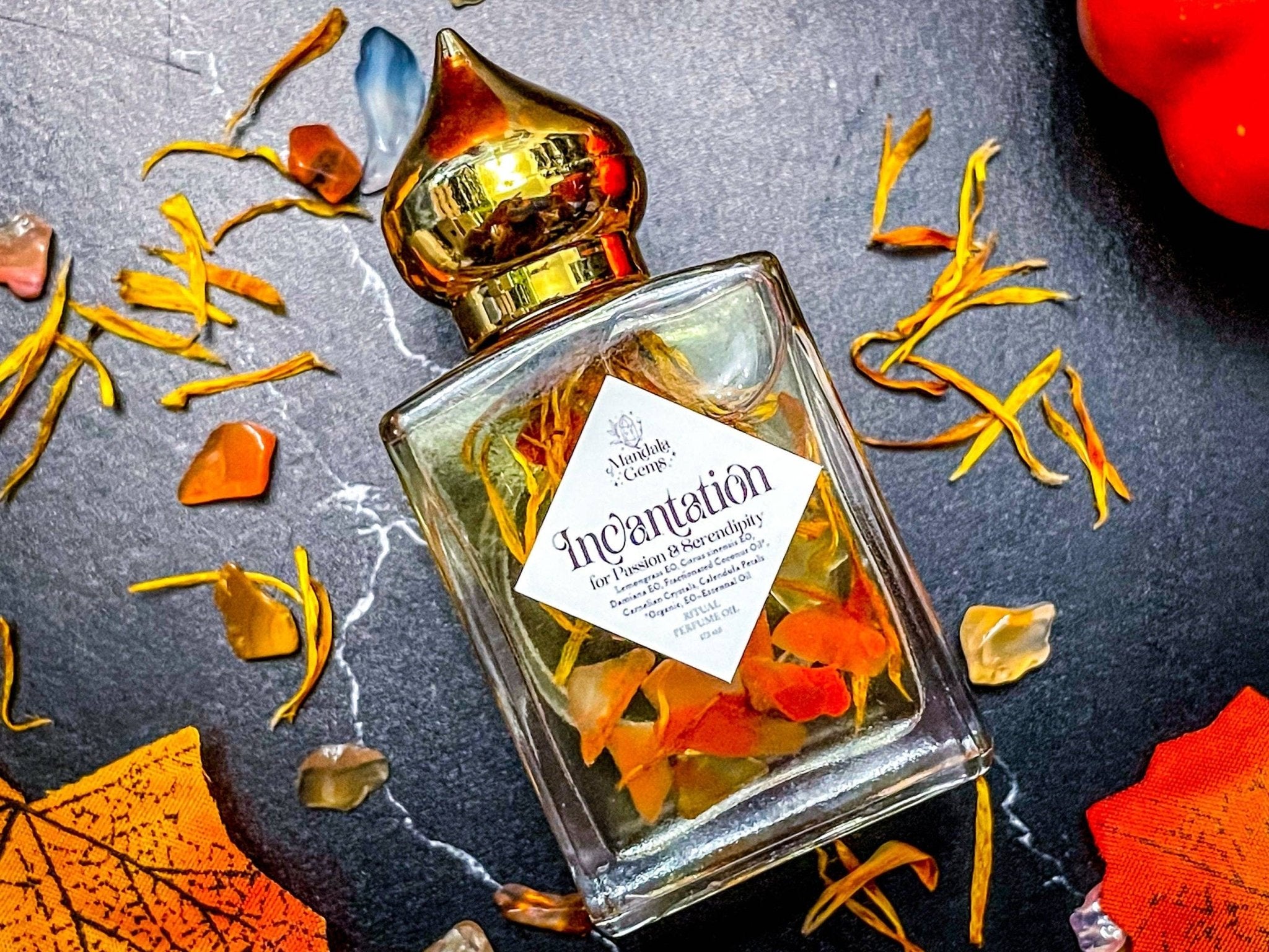 INCANTATION — Carnelian Botanical Perfume Oil - Spiral Circle
