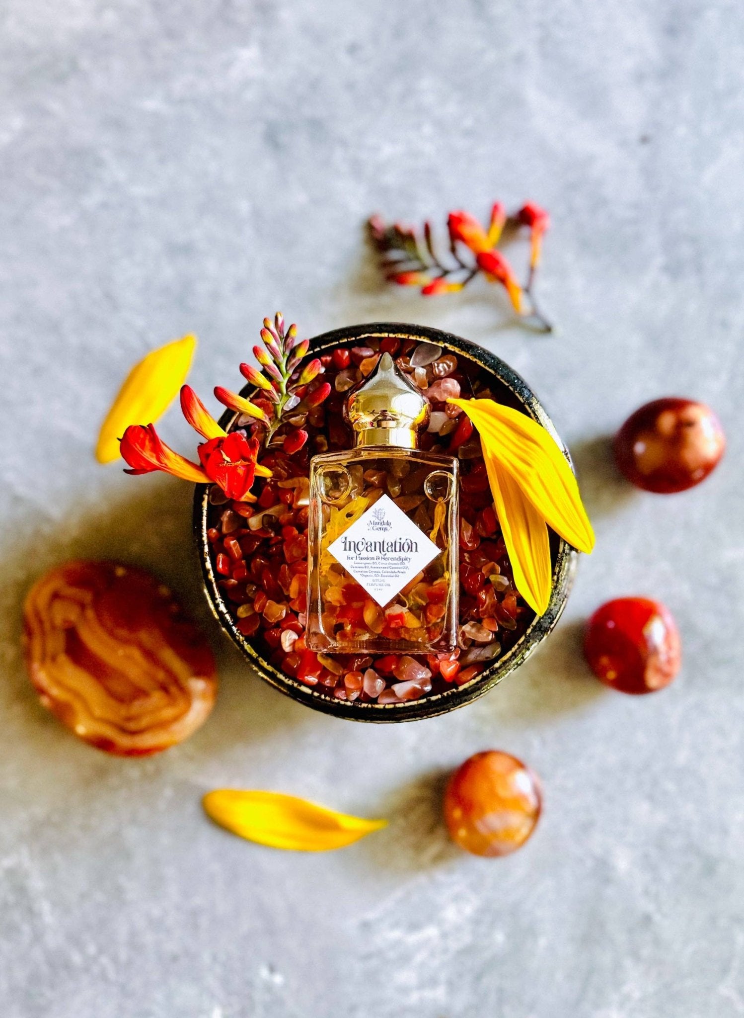 INCANTATION — Carnelian Botanical Perfume Oil - Spiral Circle
