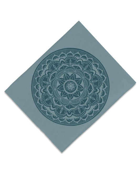 Indigo Mandala Boho Headband - Spiral Circle