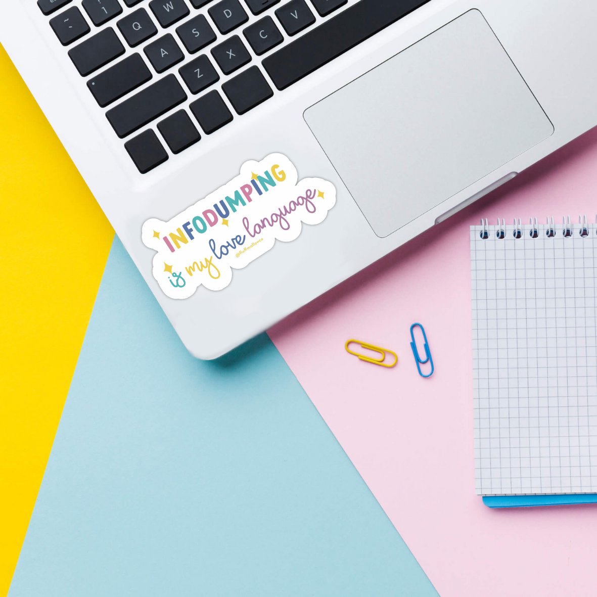 Infodumping is my love language autism vinyl sticker - Spiral Circle