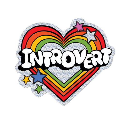 Introvert sticker - Spiral Circle