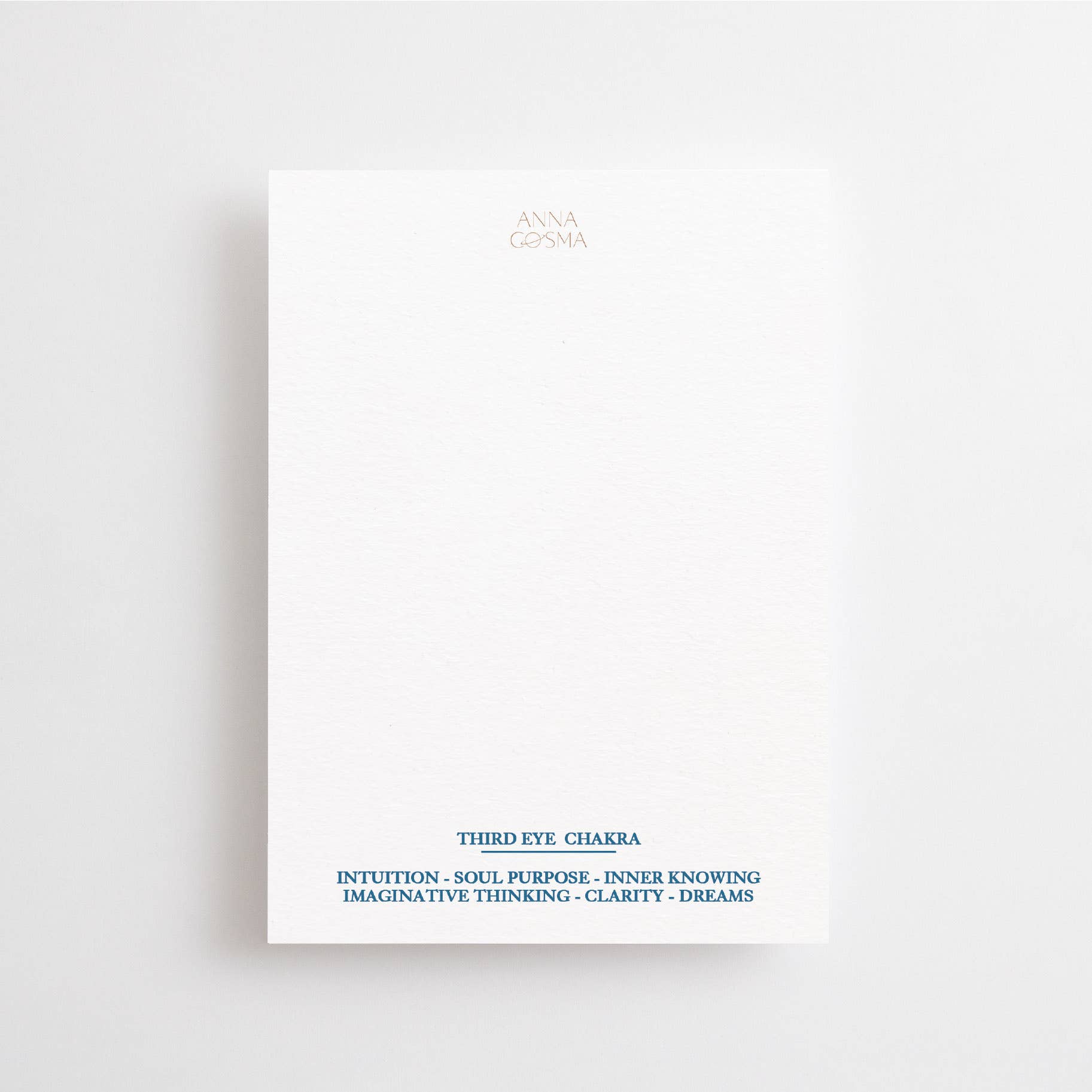 IT'S ALREADY YOURS - CHAKRA CARD - 6. THIRD EYE CHAKRA - Spiral Circle