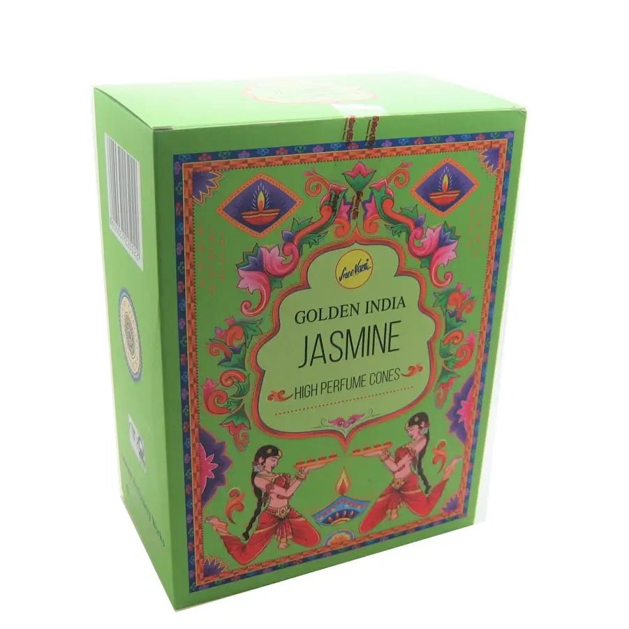 Jasmine High Perfume Backflow Cones - Spiral Circle