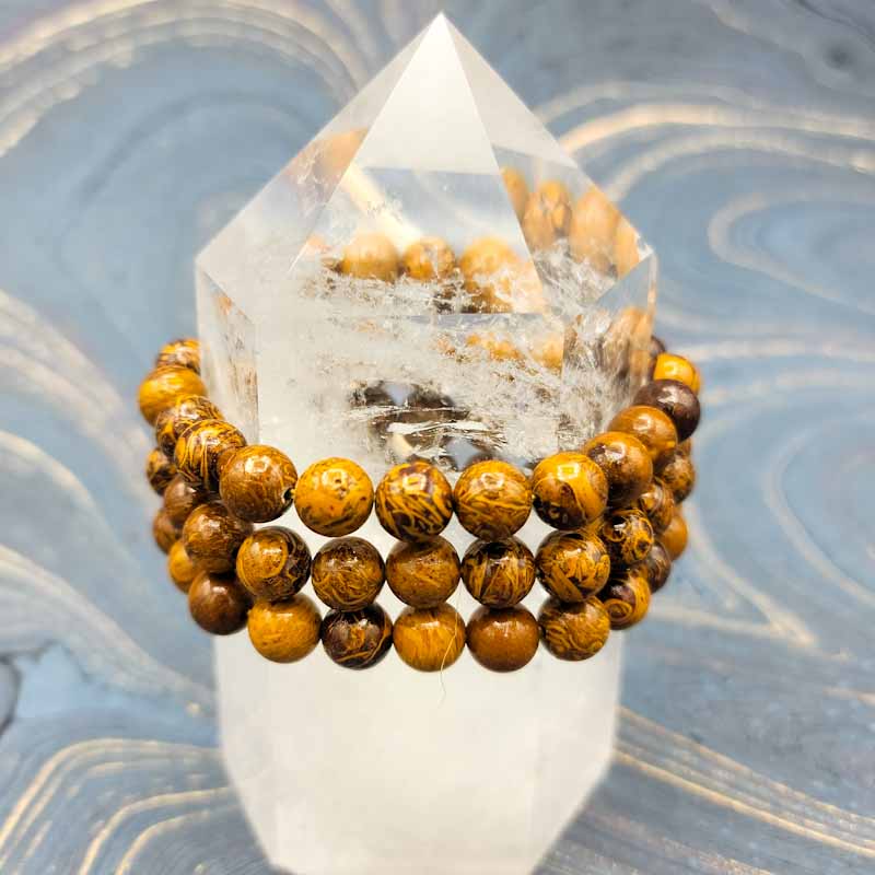 Jasper, Mariam Bracelet | Business stone | 8mm - Spiral Circle