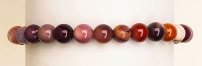 Jasper, Mookaite | Nurturing and Stress Relief | Stone Beaded Bracelet | 6mm - Spiral Circle