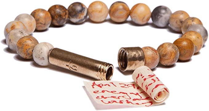 Jasper - Wish bead Bracelet - Picture and Picasso Jasper - Spiral Circle