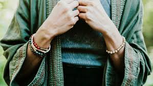 Jasper - Wish bead Bracelet - Picture and Picasso Jasper - Spiral Circle