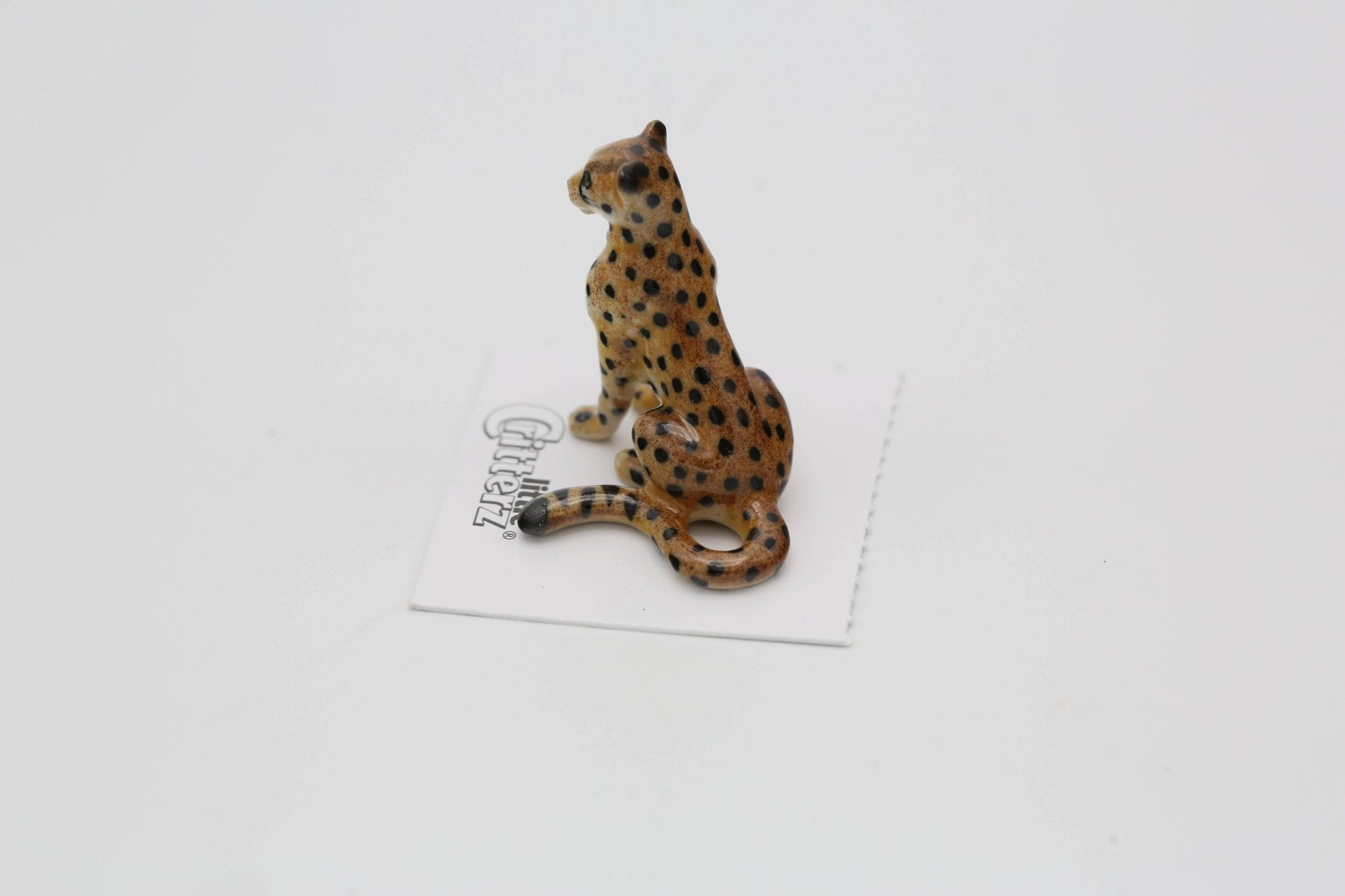 Jelanii Cheetah Porcelain Miniature - Spiral Circle