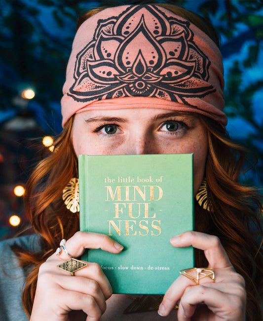 Jewel Lotus Boho Headband - Spiral Circle