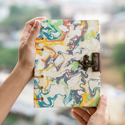 Journal Diary with Lock - Special Binding Unruled Diary for - Spiral Circle