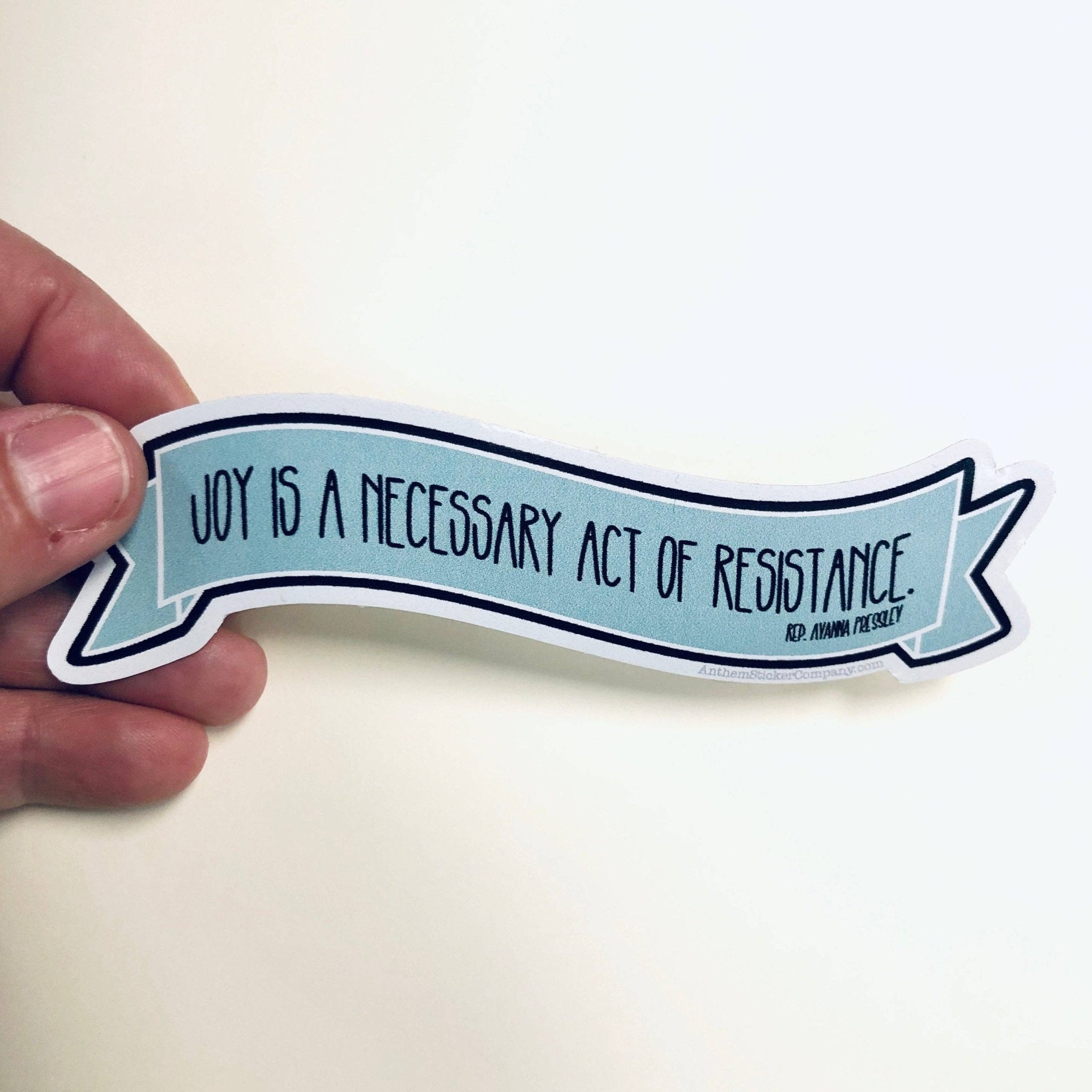 Joy is a necessary act of resistance sticker - Spiral Circle