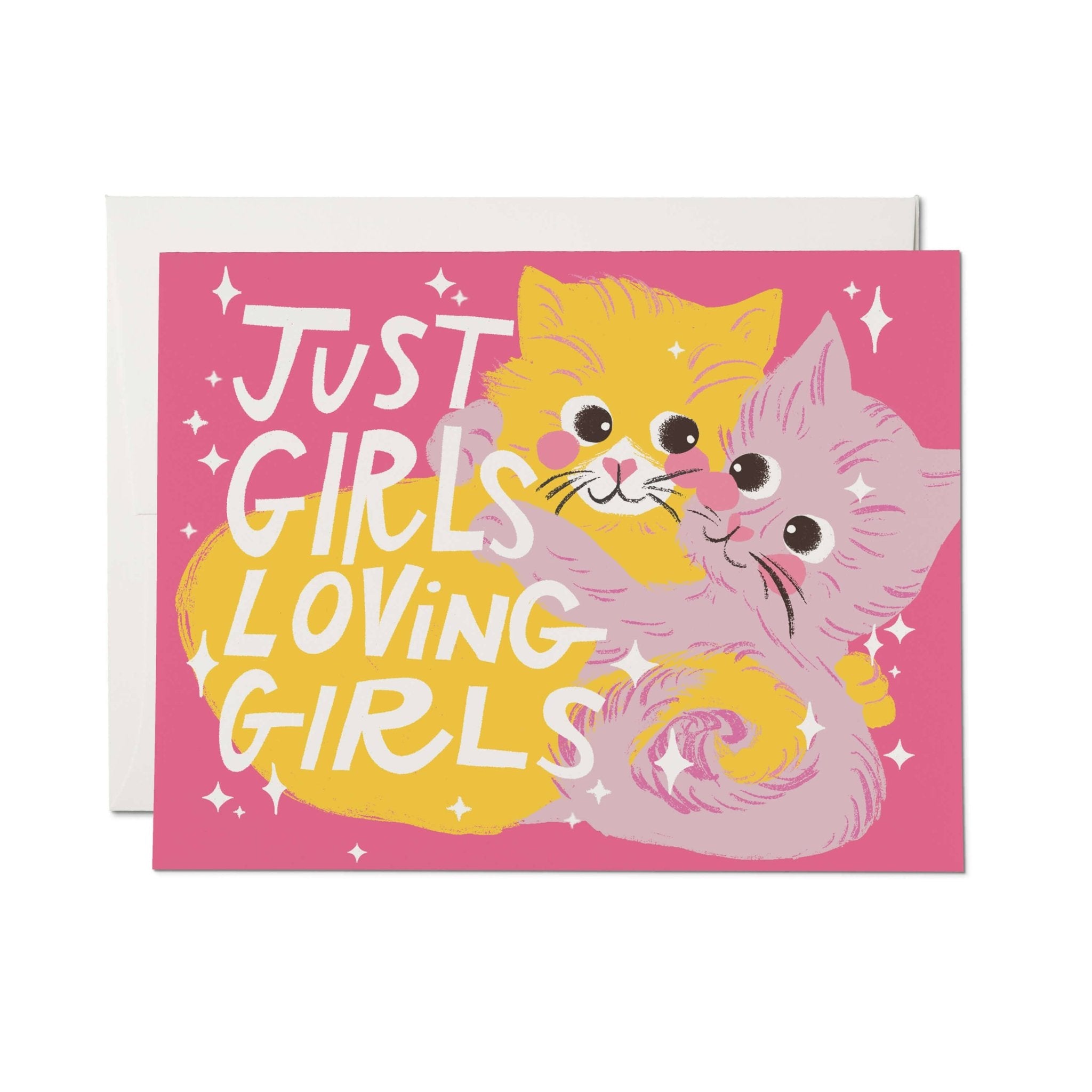 Just Girls greeting card - Spiral Circle