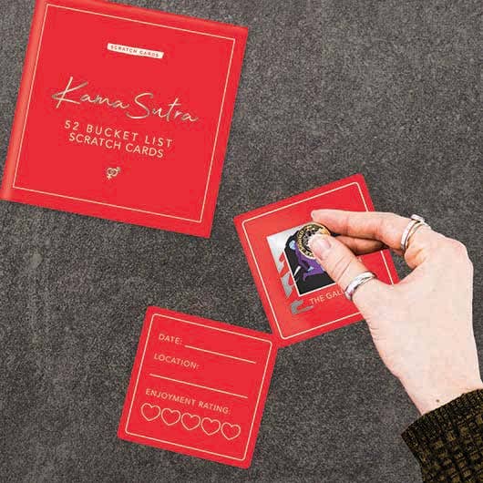 Kama Sutra Bucket List Scratch Cards - Spiral Circle