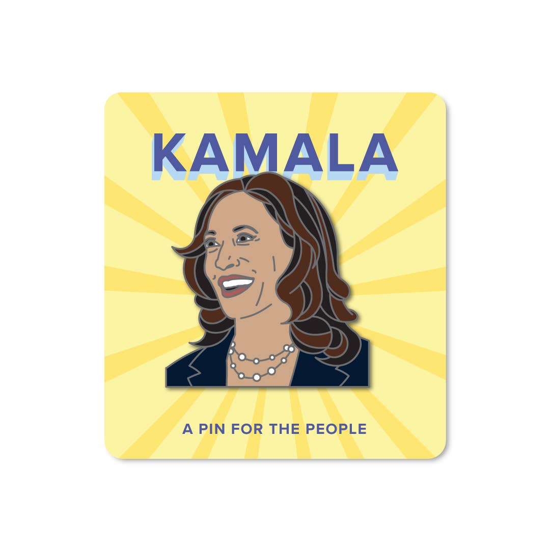 Kamala Harris Enamel Pin - Spiral Circle