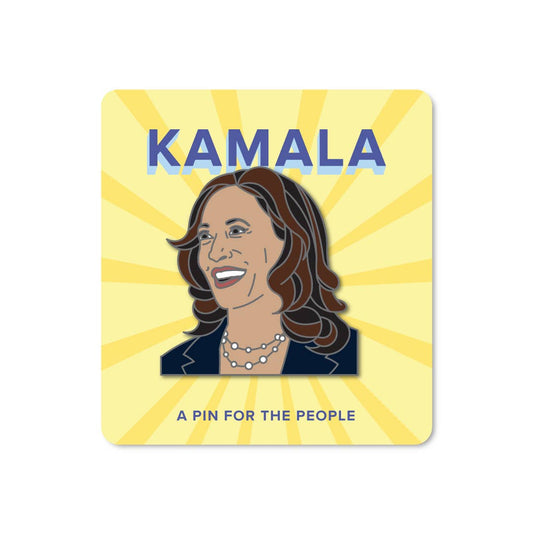 Kamala Harris Enamel Pin - Spiral Circle