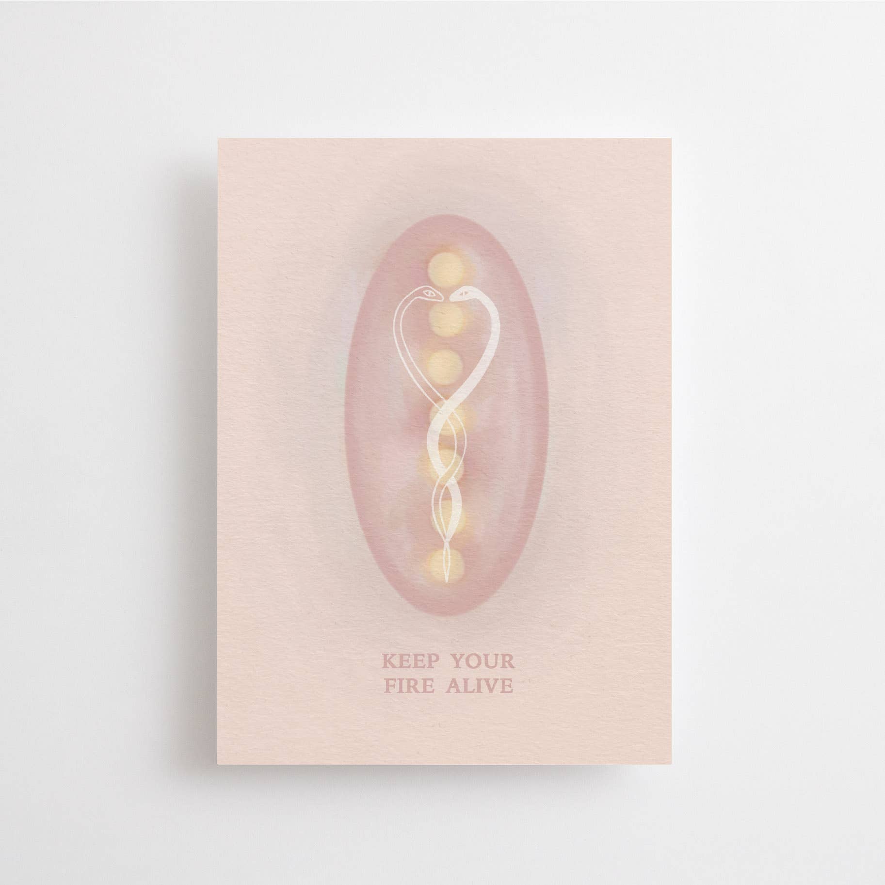 KEEP YOUR FIRE ALIVE - POSTCARD - Spiral Circle