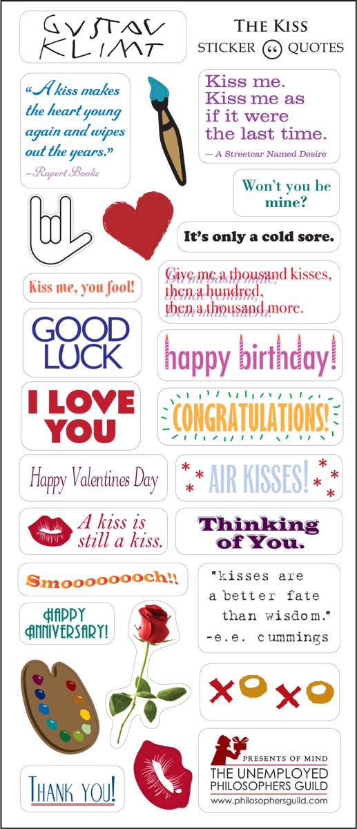 Klimt's Kiss Card - Spiral Circle