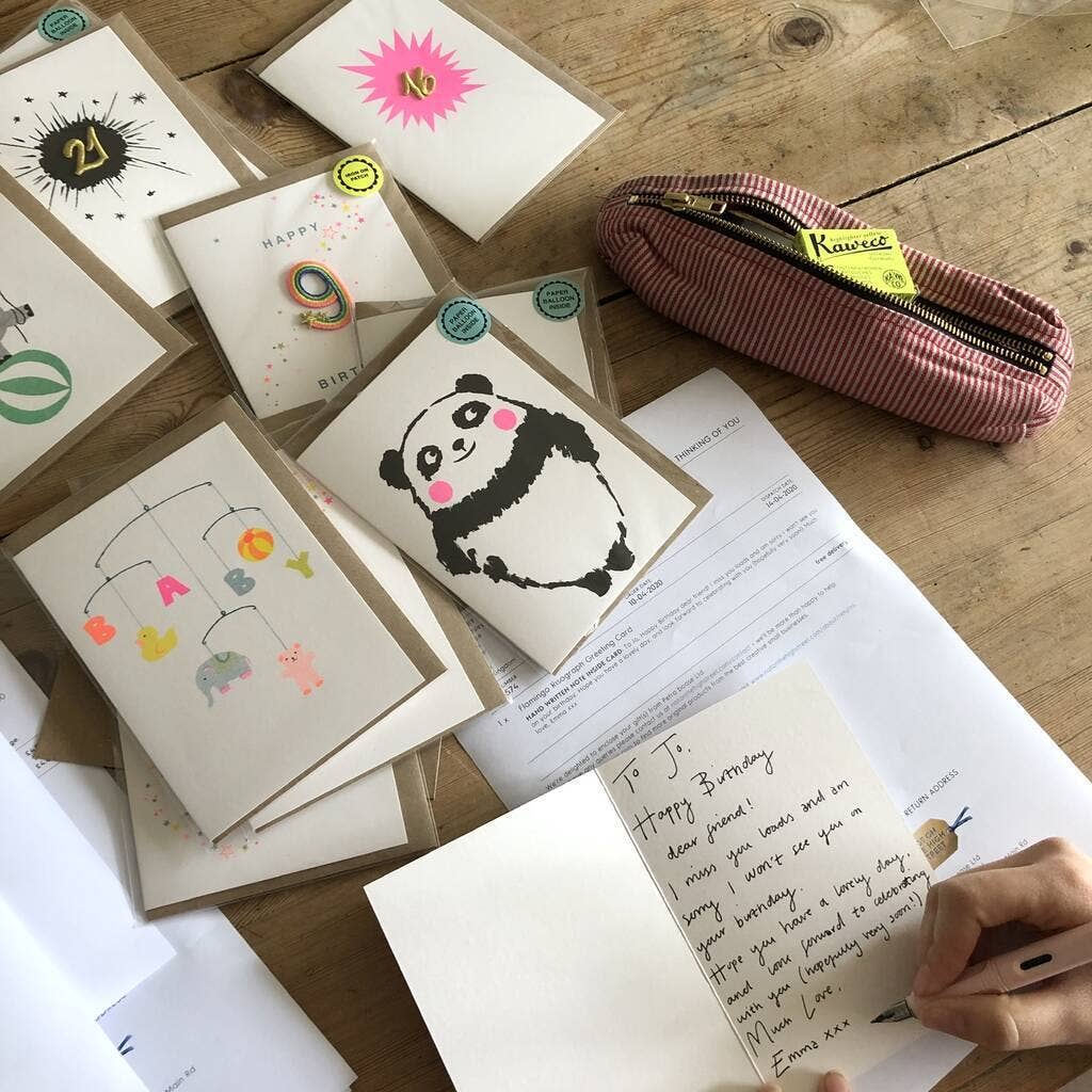 Koi Fish Greeting Card (with Iron On Patch) - Spiral Circle