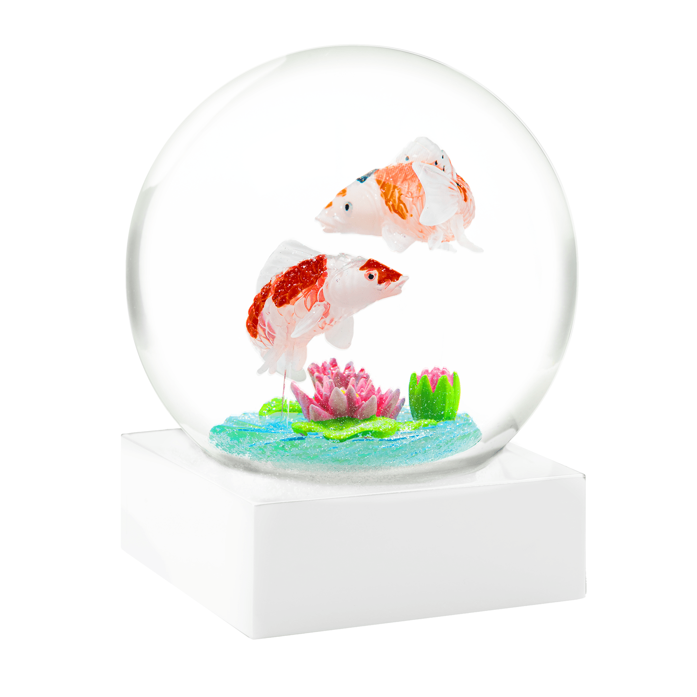 Koi Snow Globe - Spiral Circle