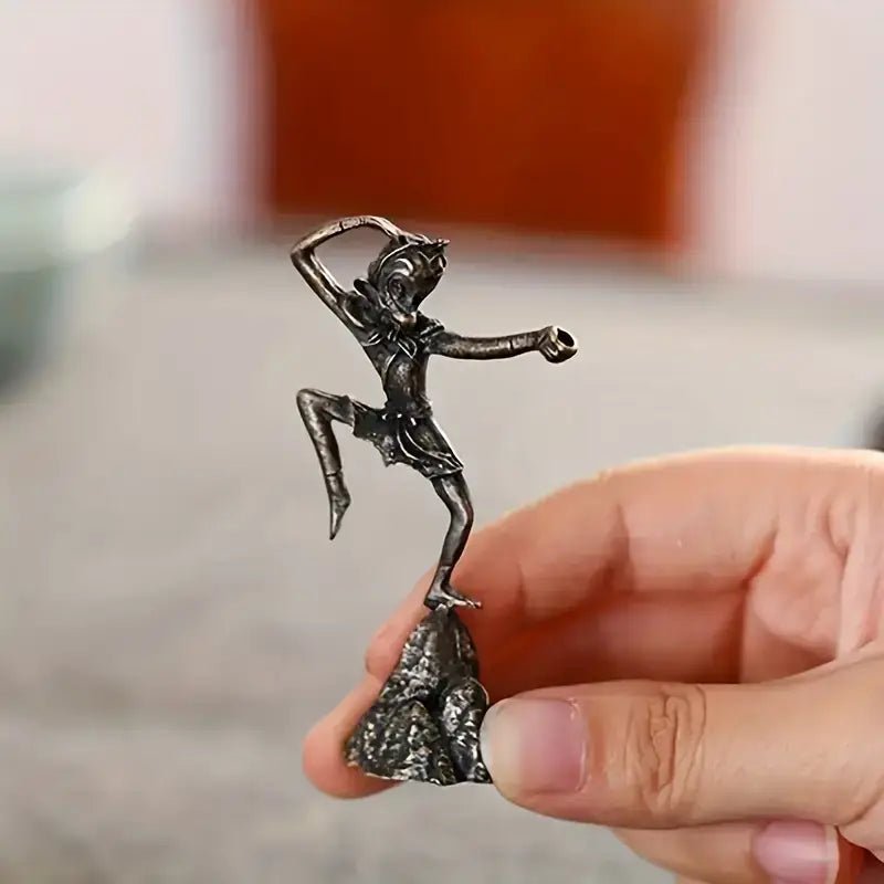 Kung Fu Monkey Incense Holder Bronze/Copper - Spiral Circle