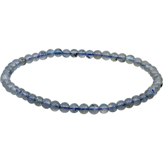 Labradorite Beaded Bracelet | 4MM - Spiral Circle