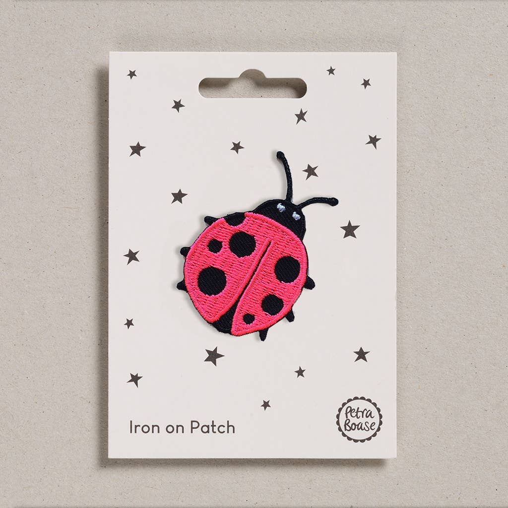 Ladybird Iron on Patch - Spiral Circle