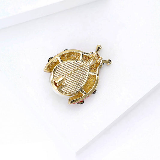 Ladybug Brooch - Spiral Circle