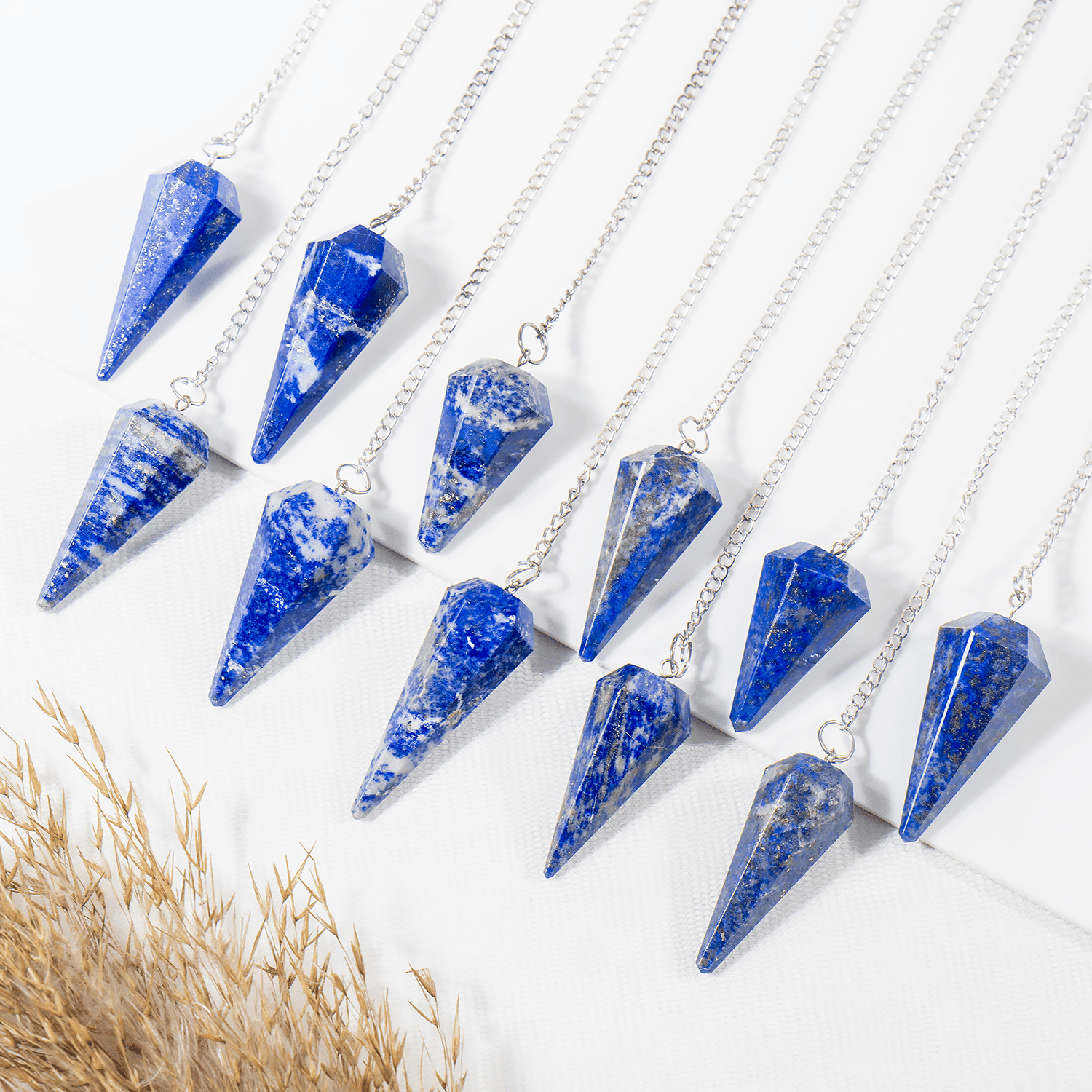 Lapis Lazuli Pendulum | Dowsing Pendulum | Reiki Crystal - Spiral Circle