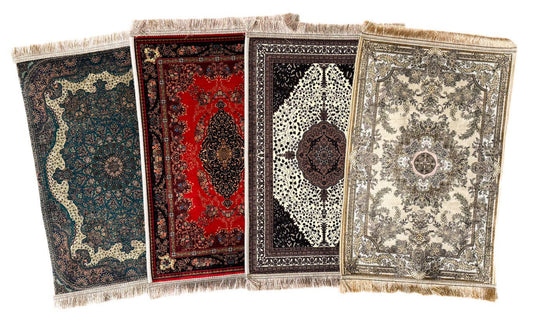 Large Turkish Rugs - 17" x 11.5" - Spiral Circle
