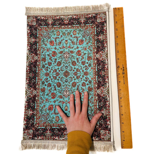 Large Turkish Rugs - 17" x 11.5" - Spiral Circle