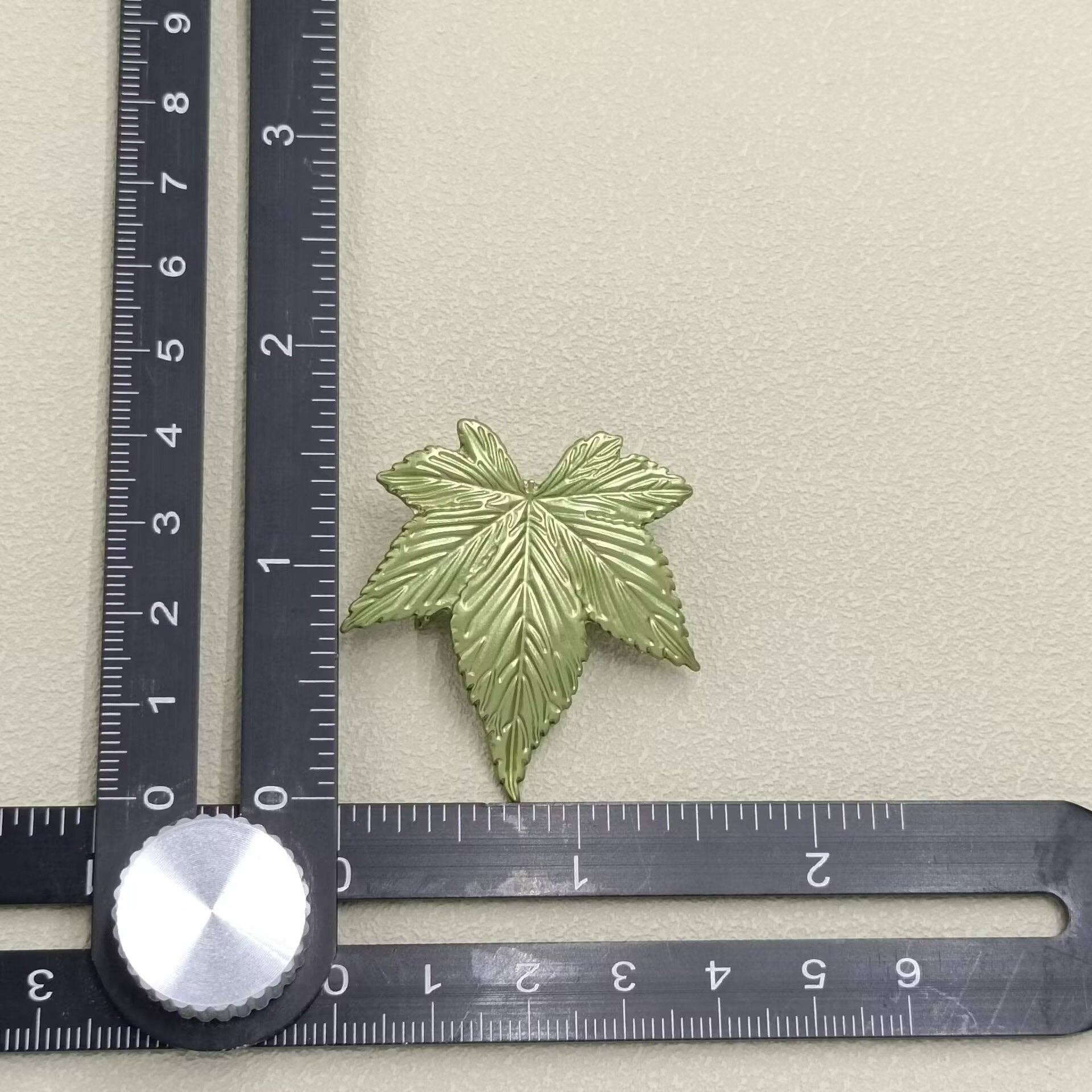 Leaf of Five Brooch - Spiral Circle