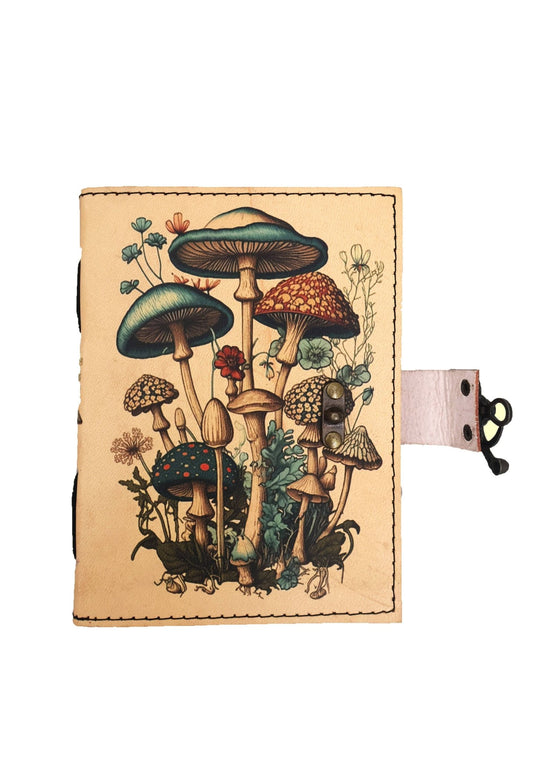 Leather Journal Vintage Gifts Travel Notebook Handmade Diary - Spiral Circle