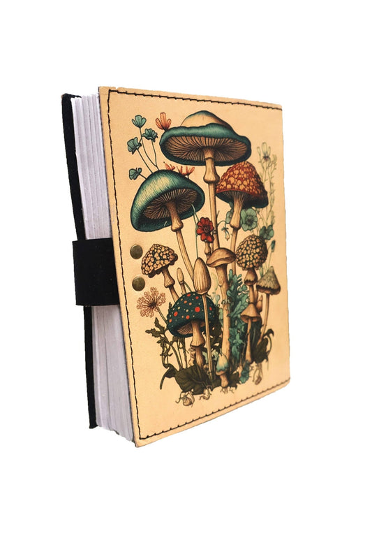 Leather Journal Vintage Gifts Travel Notebook Handmade Diary - Spiral Circle